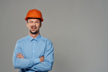 builder in a helmet architect