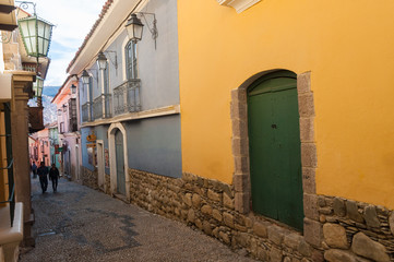 Antigua calle en Bolivia
