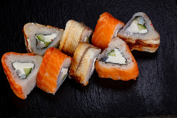 Japanese roll with eel