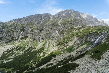 Hike towards the highest mountain in Slovakian Tatras Gerlach