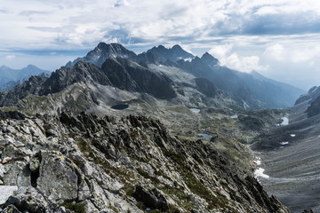 Fototapeta premium View from Mala Vysoka in Slovakian Tatras