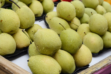 Chinese pear ,Tropiical fruit in china town market