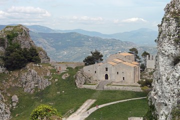 Fototapeta na wymiar Sicile, village de Caltabellotta