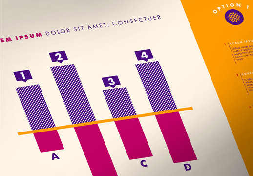 Infographic Layout with Bar Graph