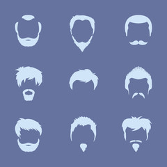 Set of hairstyles