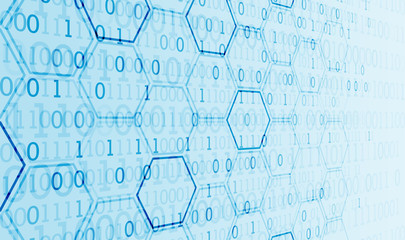 Abstract  technology hexagonal background. Connection structure. Science style.Vector