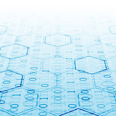 Abstract  technology hexagonal background. Connection structure. Science style.Vector
