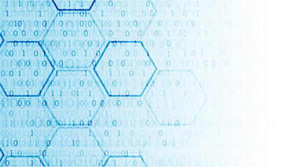 Abstract  technology hexagonal background. Connection structure. Science style.Vector