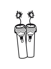 2 freunde team duo party dj musik cool gesicht lachen stange tnt dynamit explodieren explosion sprengstoff bombe sprengen explosiv luft jagen anzünden clipart comic cartoon