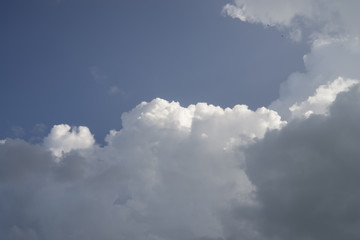 Rainy clouds in the sky. Before rain