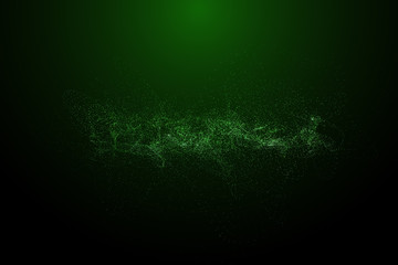 Abstract 3d art made of dots