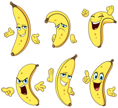 Banana Cartoon Set