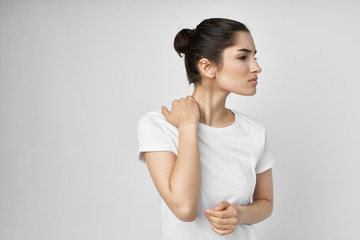 Fototapeta premium woman neck pain