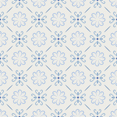 Retro blue and white enamel pattern