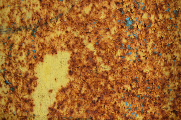 rusty surface, peeling paint