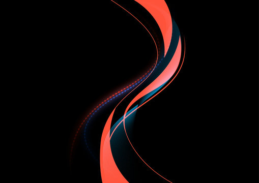 modern dark wave for background