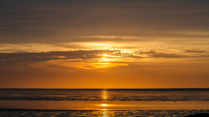 Naklejka premium Norddeich Sonnenuntergang