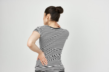 woman neck pain back