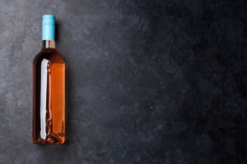 Rose wine bottle