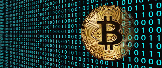 Bitcoin Konzept - die neue Weltwährung - obrazy, fototapety, plakaty