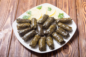 Dolma from grape of vines