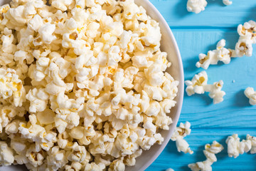 Popcorn snack in bowl