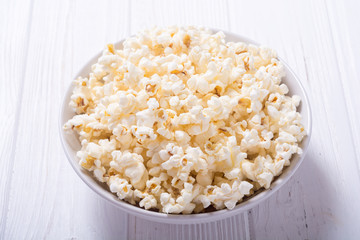 Popcorn snack in bowl