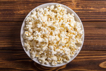Popcorn snack in bowl