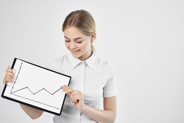 Naklejka premium economy business woman