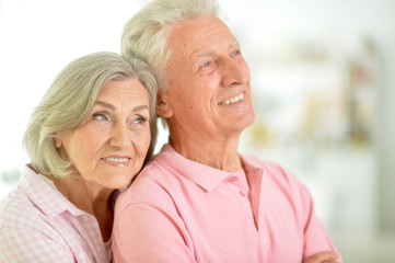 portrait of a happy senior couple