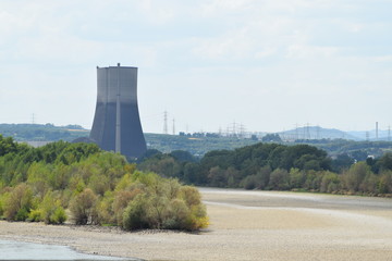 Rhein bei Niedrigwasser