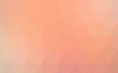 Light Orange vector abstract mosaic backdrop.