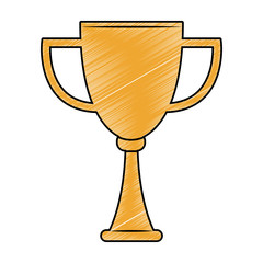 Trophy cup symbol vector illustration graphic design
