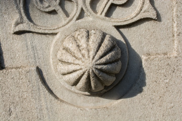 Ottoman marble carving art detail