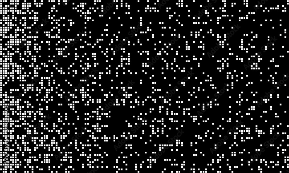 Aufkleber abstract pixel gradient background. falling pixels. geometric mosaic background. vector illustration