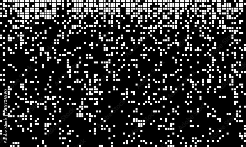 Aufkleber abstract pixel gradient background. falling pixels. geometric mosaic background. vector illustration