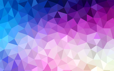 Fototapeta premium Light Pink, Blue vector low poly texture.