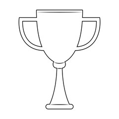 Trophy cup symbol vector illustration graphic design
