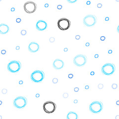 Light BLUE vector seamless texture with disks.