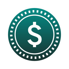 Obraz premium Money coin isolated vector illustration graphic design