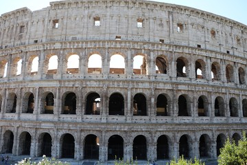 Fototapeta na wymiar The Colosseum or Coliseum in Rome, Italy