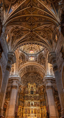 Fototapeta na wymiar The famous Royal Monastery of St. Jerome in Granada, Spain