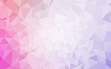Light Purple, Pink vector polygonal pattern.