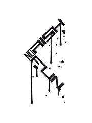 tropfen graffiti spray cool no risk no fun spruch risiko gefahr vorsicht wagnis zutrauen versuchen probieren spontan spaß abenteuer mutig