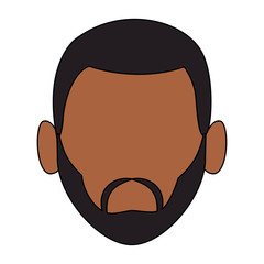 Man faceless head vector illustration graphic design