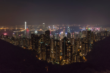 Hong Kong cityscape at night
