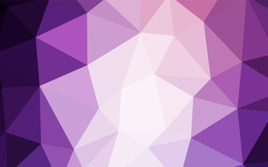 Light Purple vector gradient triangles pattern.