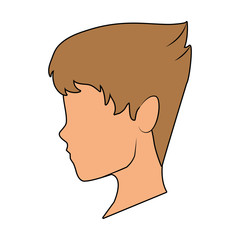 Man faceless head vector illustration graphic design
