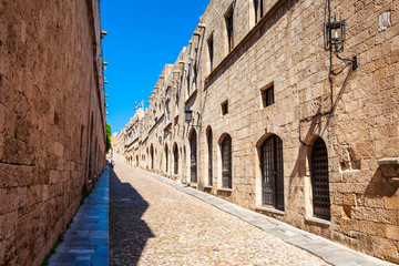 Street of Rhodes Knights, Greece