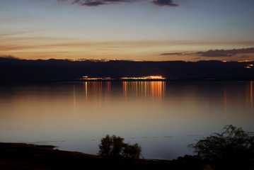 Sunset at the Dead Sea, Jordan
